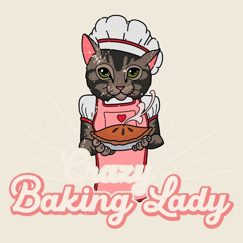 Bäcker Backen Brötchen Sauerteig Katze Spruch