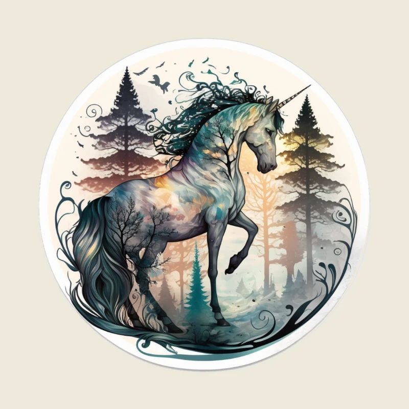 Camouflaged unicorn
