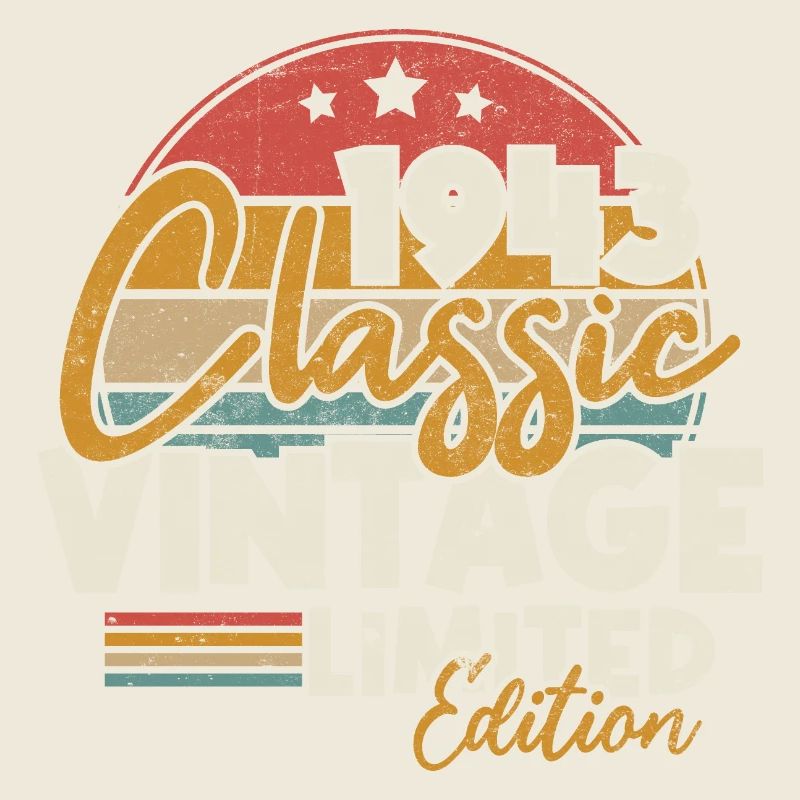 Klassisches Vintage 1943 Retro Geburtstagsgeschenk