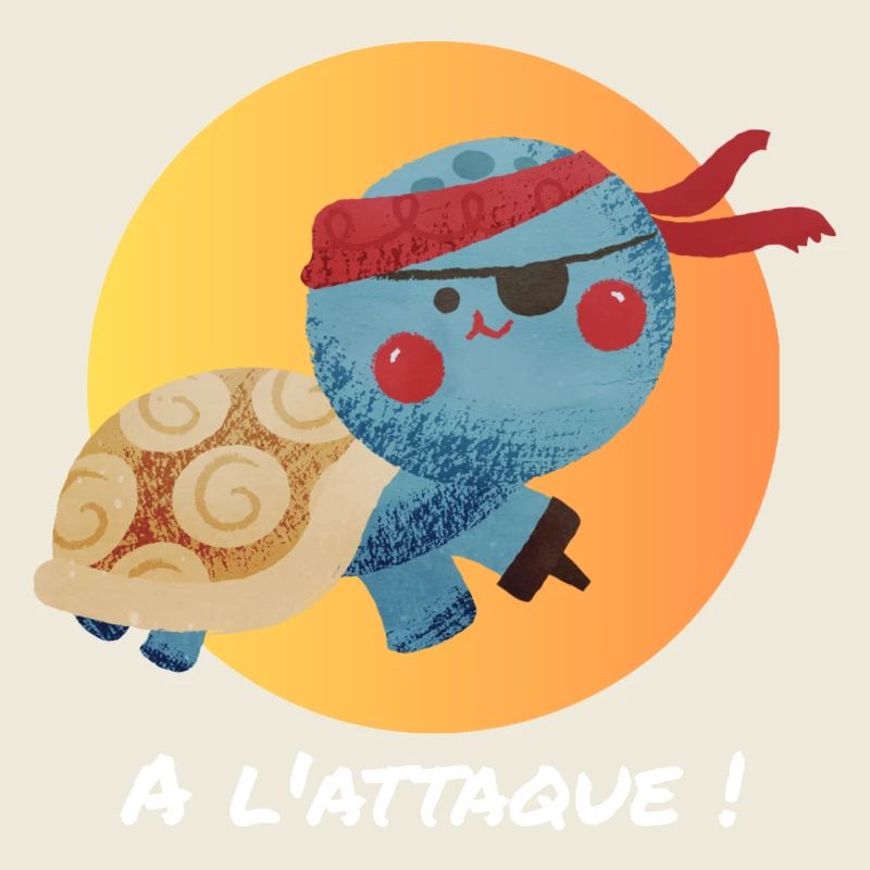 Pirate turtle, on the attack!