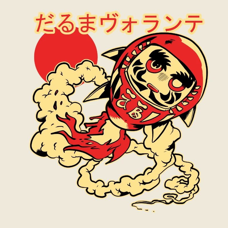 Poupée Daruma Volante