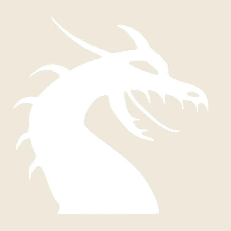 Drachenkopf Silhouette
