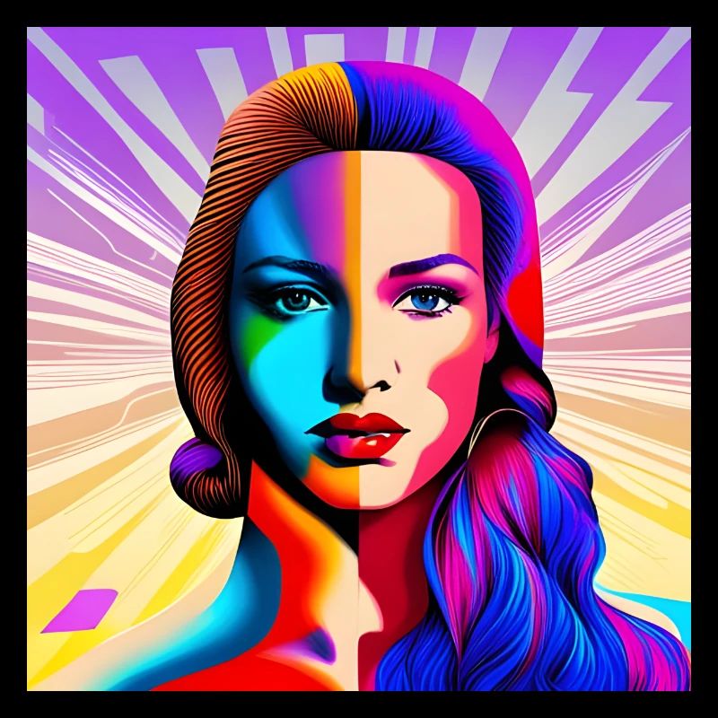 Schönes Pop-Mädchen