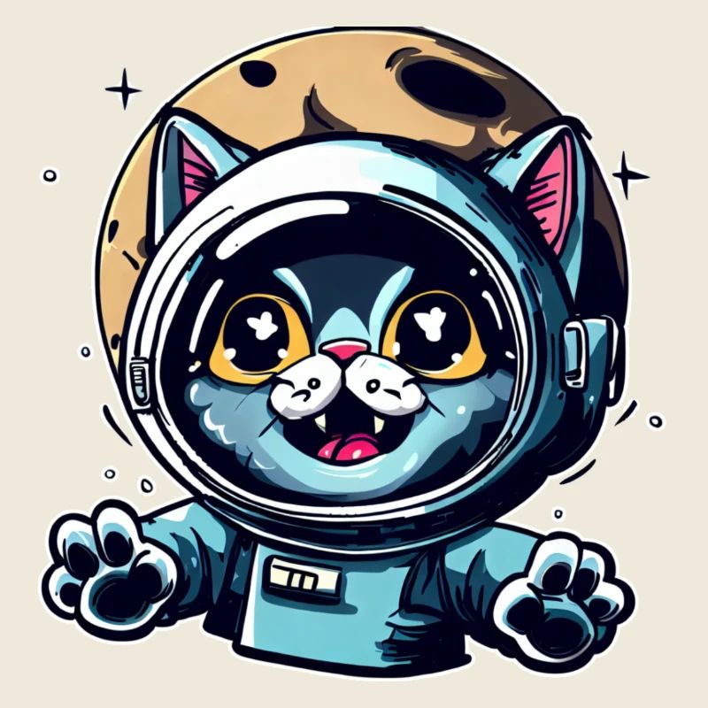 Space Cat à Moon
