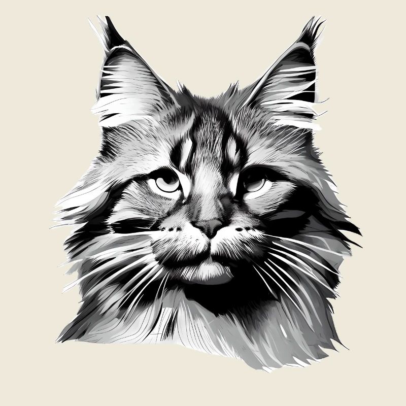 Chaton Propriétaire Chat Maine Coon Chat domestique