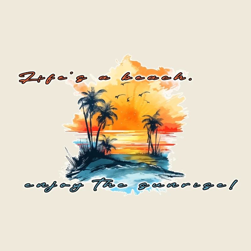 Vies une plage profiter du lever du soleil