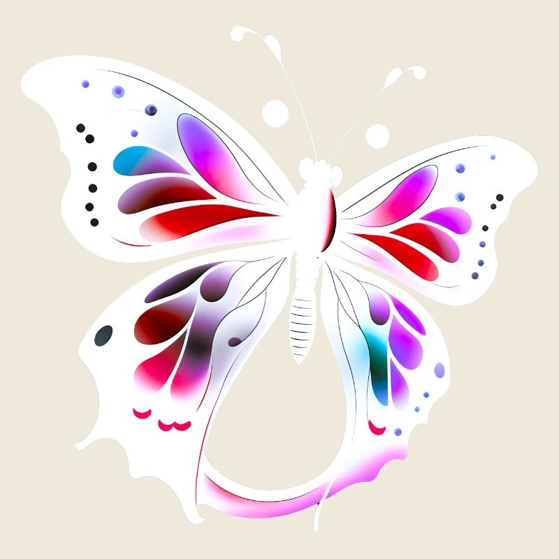 Papillon multicolore