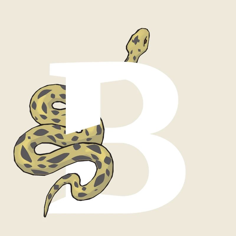 Buchstabe b Schlange