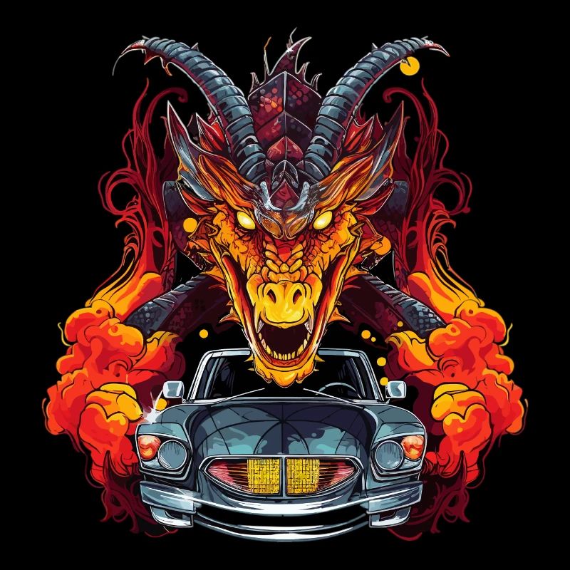 Drachen Auto