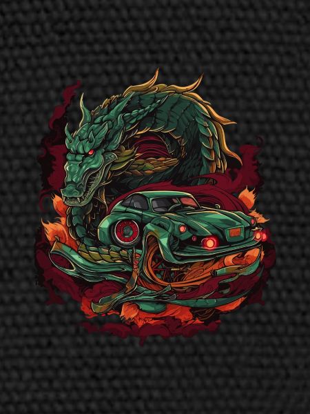 Drachen Auto