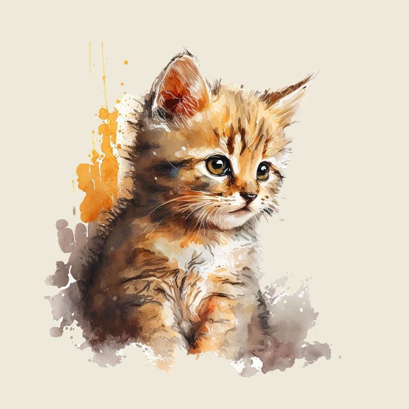 Chaton aquarelle