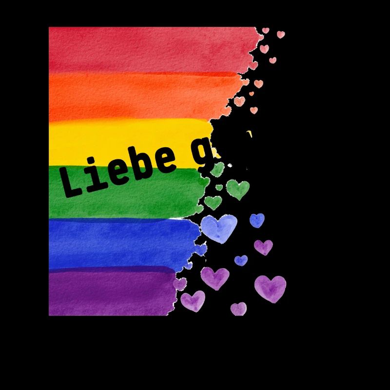 Liebe gewinnt immer Priede Regenbogen LGBTHerzen