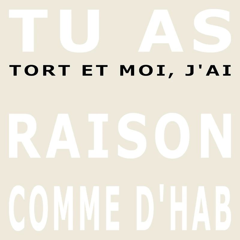 Tu as raison