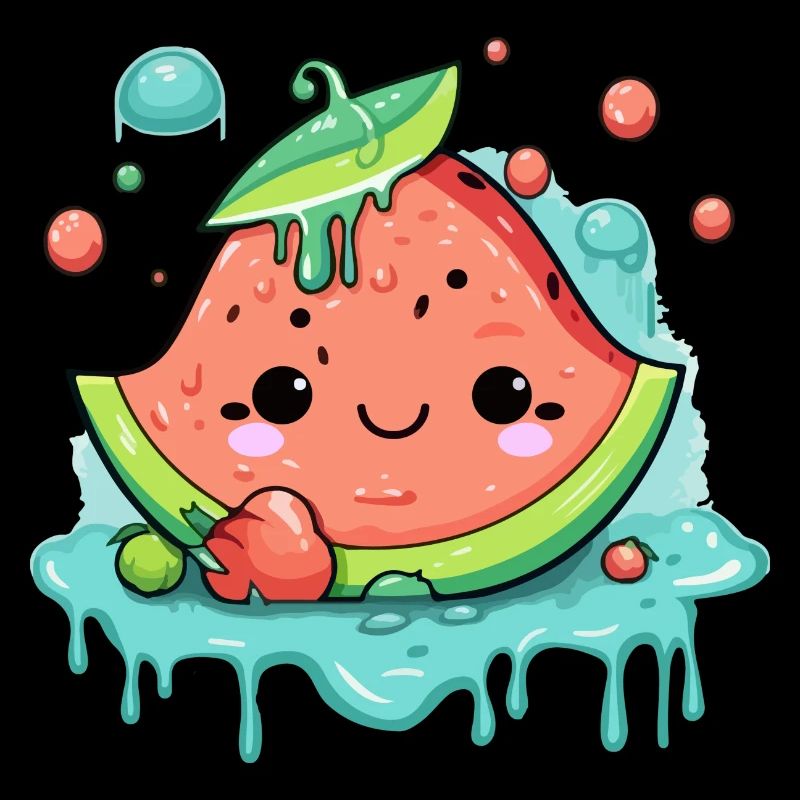 Eli pastèque Kawaii