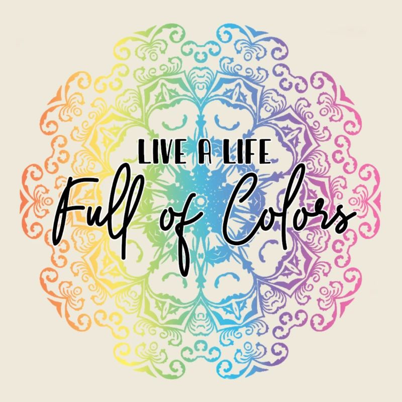 Lebe ein Leben voller Farben