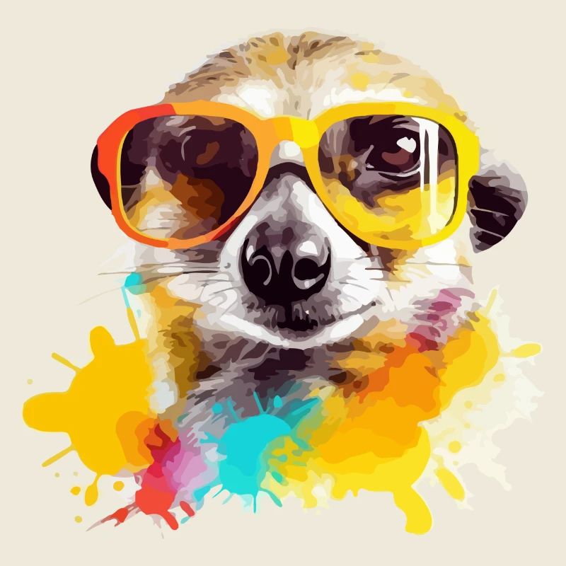 Exou das Erdmännchen mit Brille