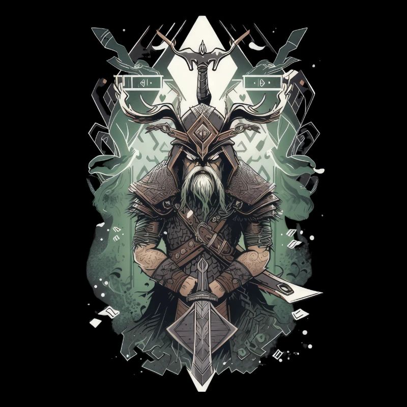 Wikinger Nordmann: Elegantes nordisches Design