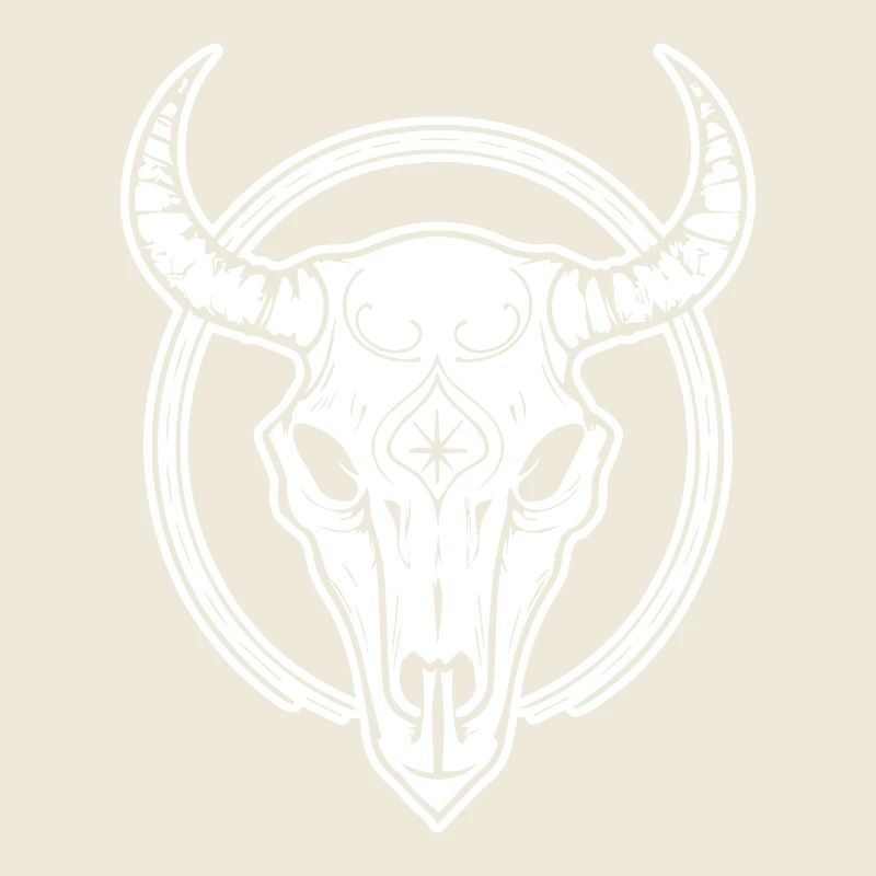 Crâne de vache Boho