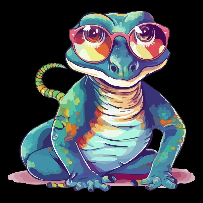 Ik the spectacled lizard