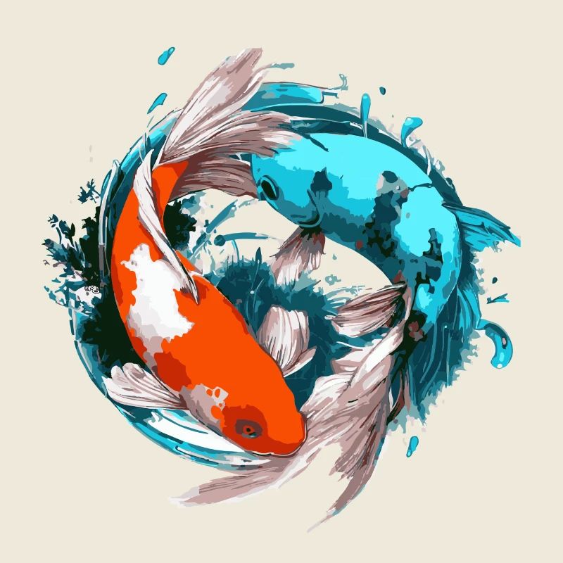 Koi Karpfen Harmonie