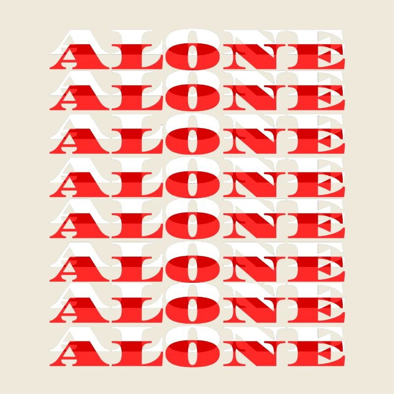 Alone - White/Red