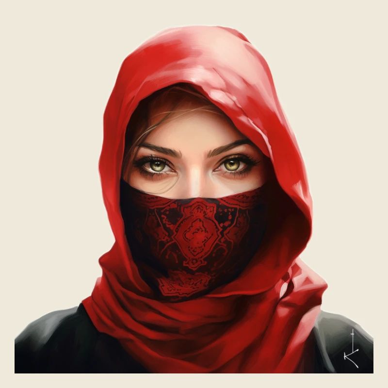 Arabisches Mädchen mit Palituch