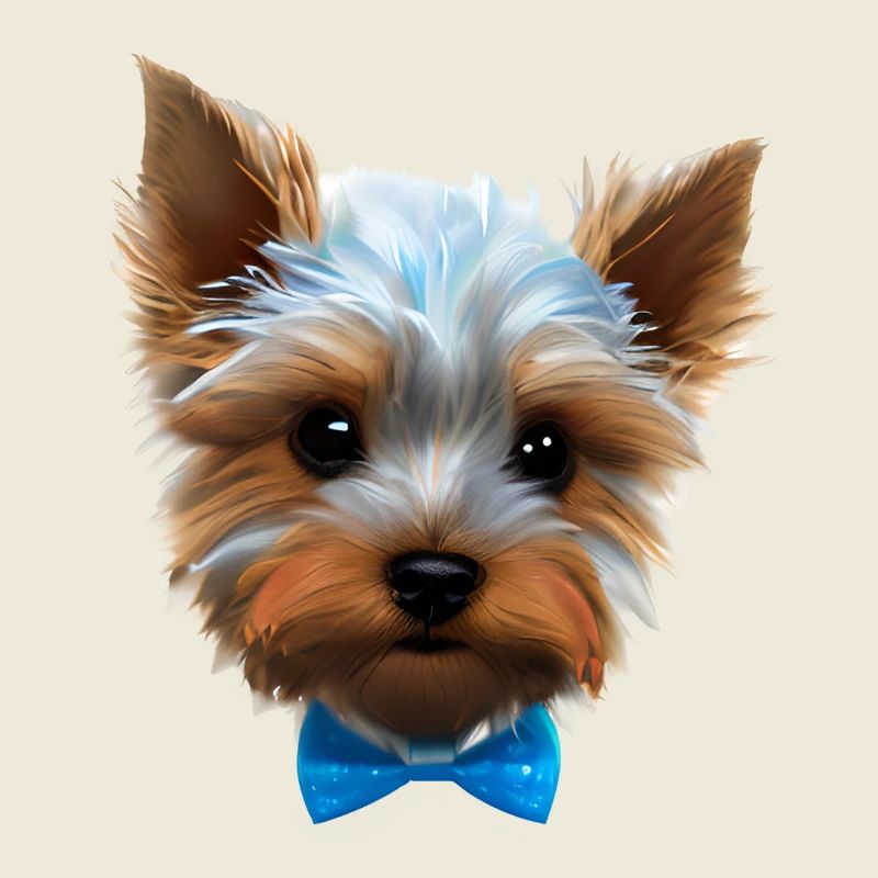 Chien propriétaire du chien Yorkshire Terrier chiot