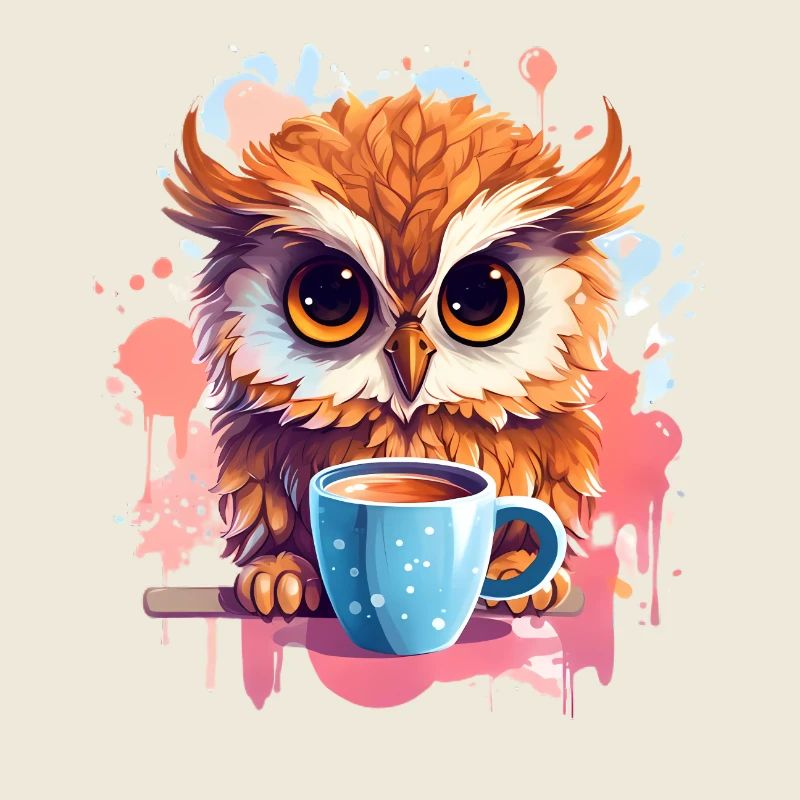 Niedliche Wachsame Eule | Nachtschwärmer Eule