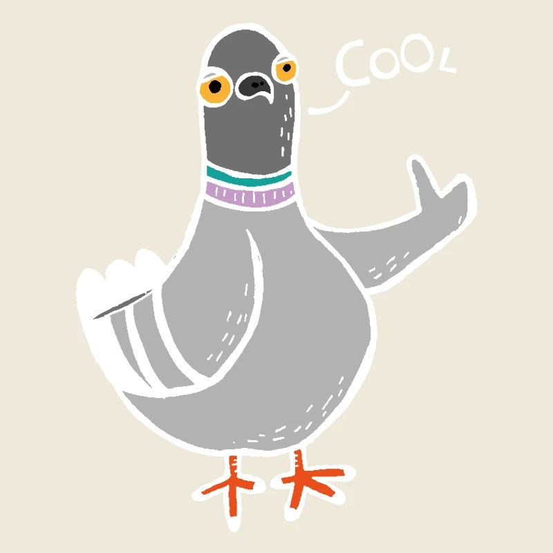 Coo / Cool Pigeon (Blanc)