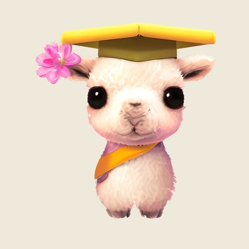 Bachelor Graduate Alpaca Studies School Leaving Certificate