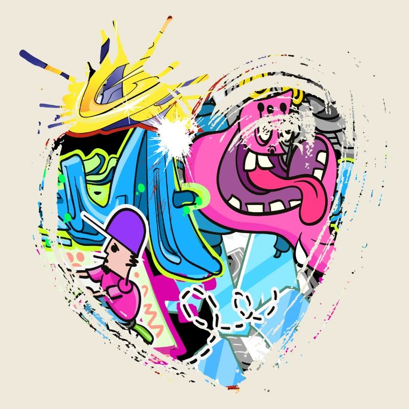 Graffiti-Stil Splash Hip-Hop-Farben Malerfarbe