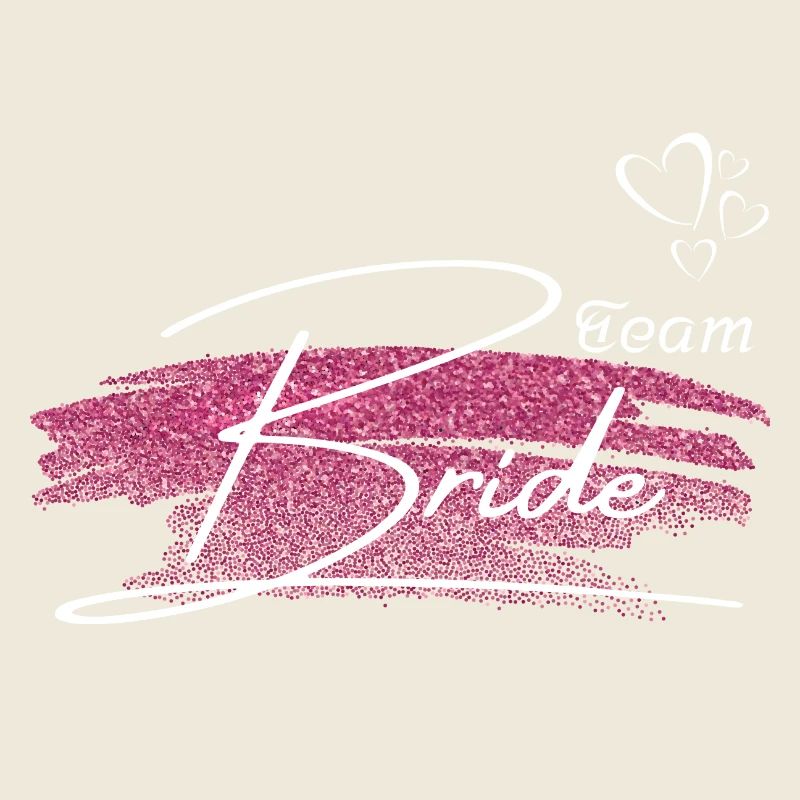 team bride-Team de la mariée golden pink