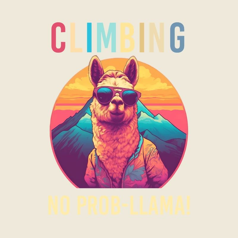 Alpaka Mit Sonnenbrille - No Prob-llama Tee