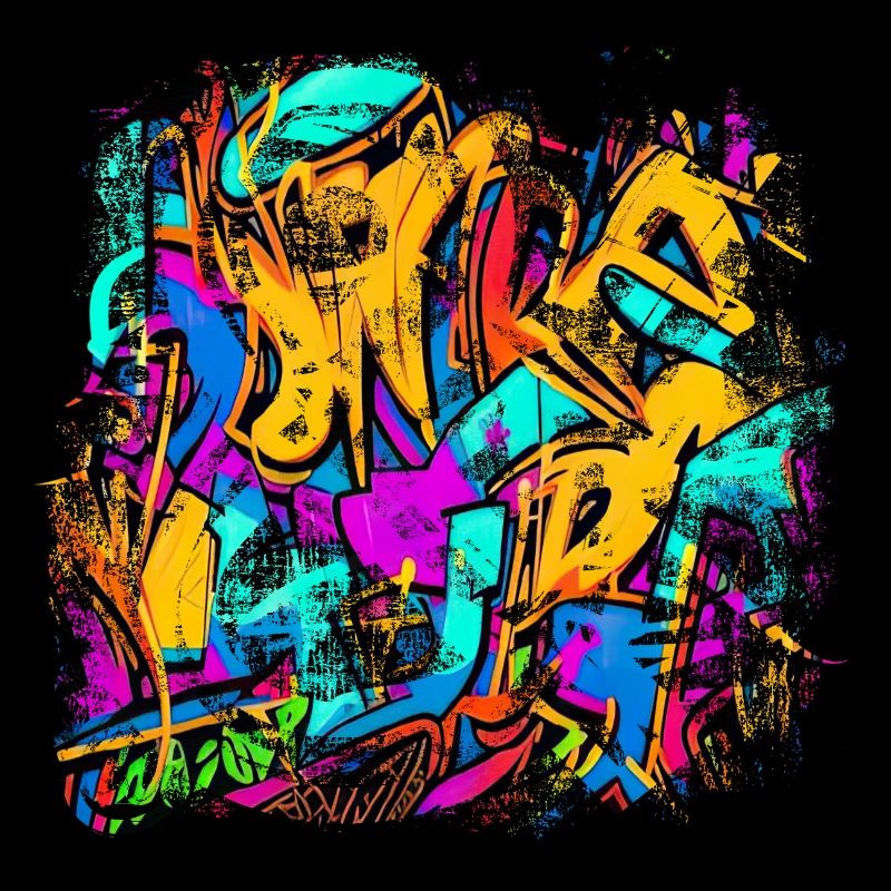 Graffiti style Splash hip hop colors painter color