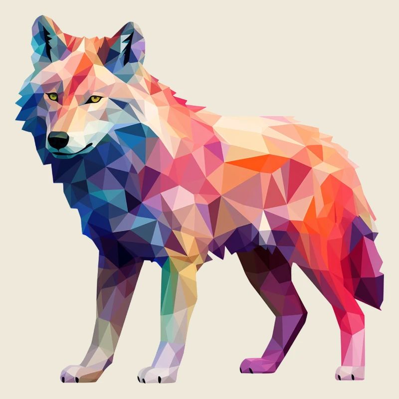 Dessin géométrique Wolf