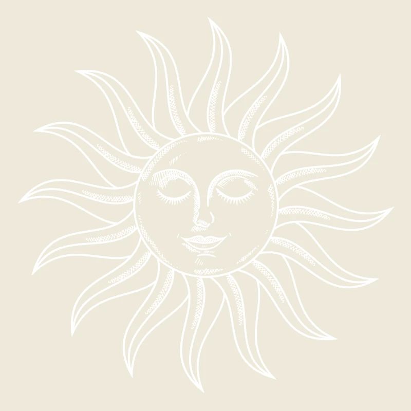 sacred geometry yoga sun face gift idea