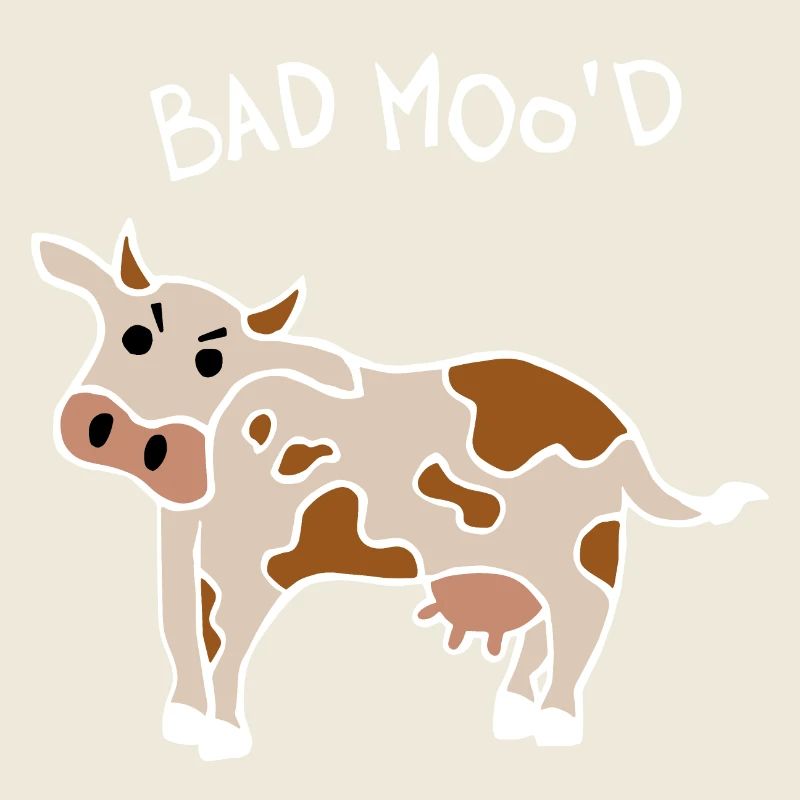Bad Mood Kuh (Weiß)