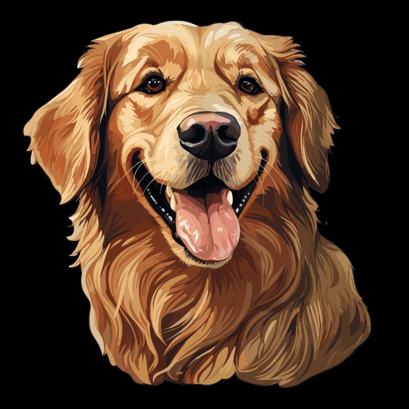 Amical Golden Retriever Dog