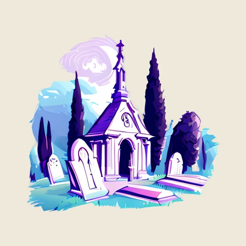 Cemetery, graves, graves, mausoleum