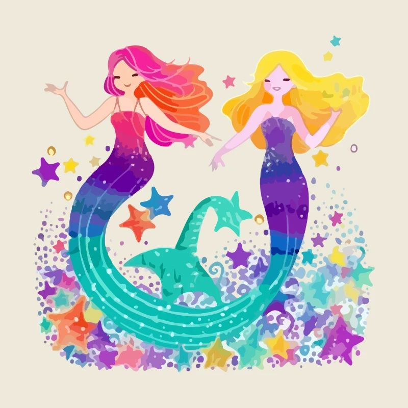Lini and lina the mermaids