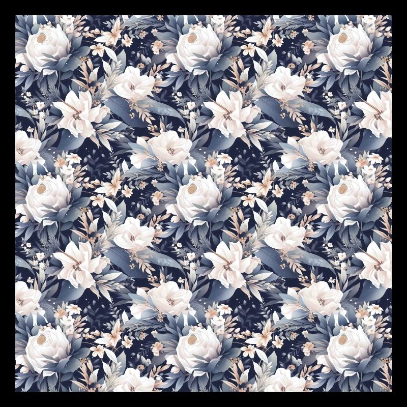 Roses Seamless Pattern Beautiful Elegant Aesthetic