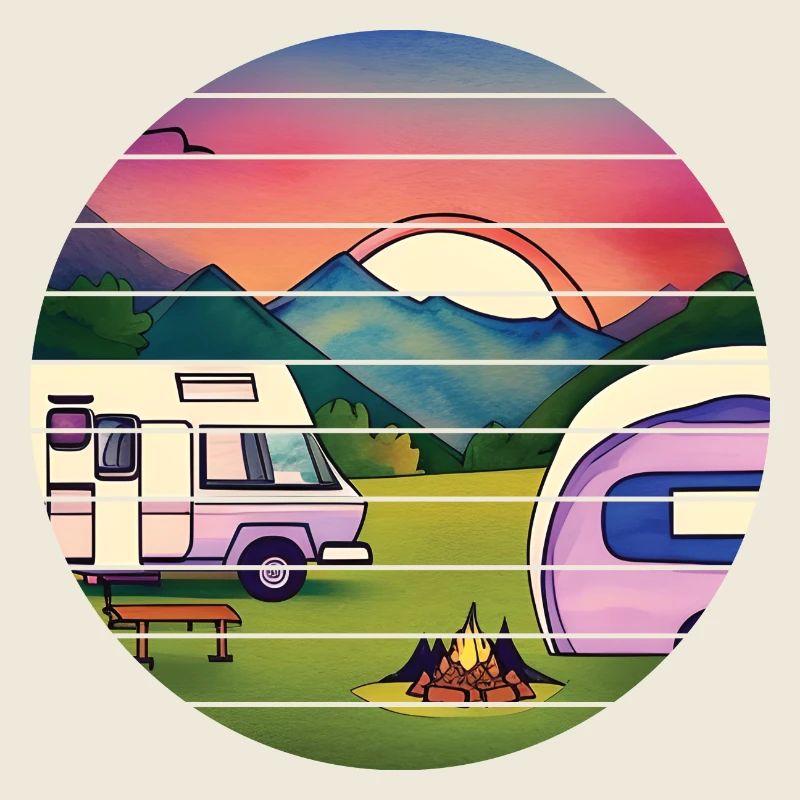Caravan Camp Camper Camping Tentes cadeaux