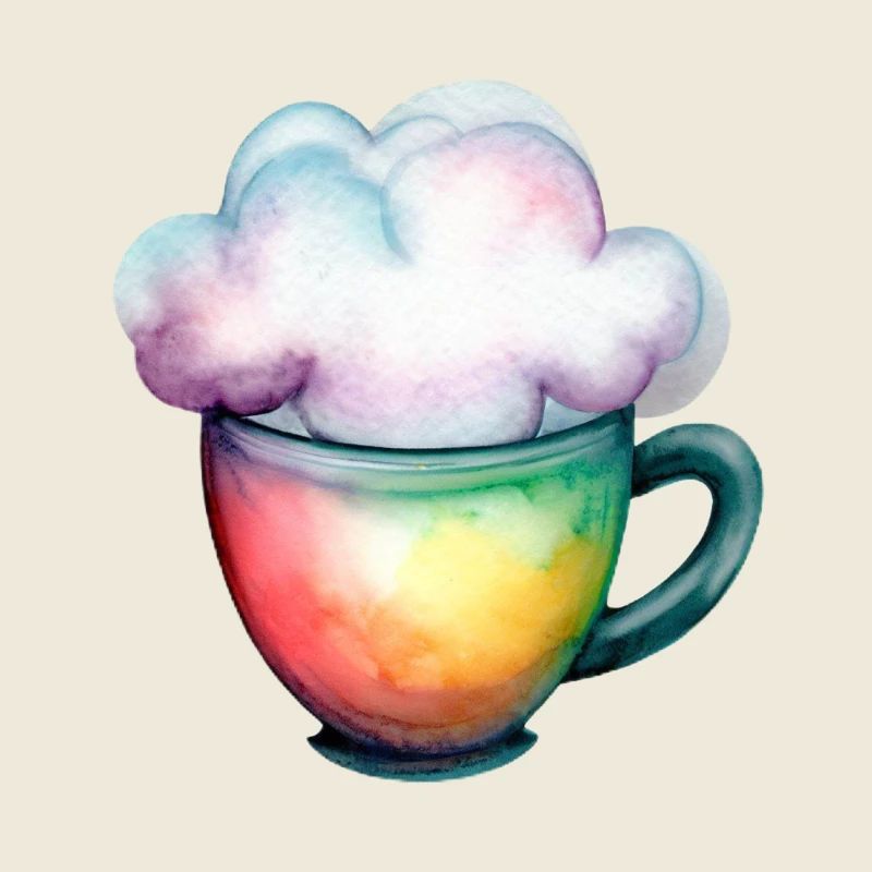 Coffee with a cloud