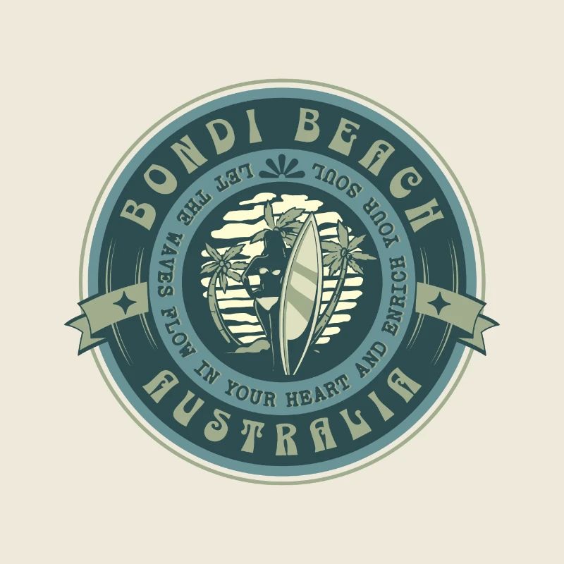 Bondi Beach Surfer Mädchen