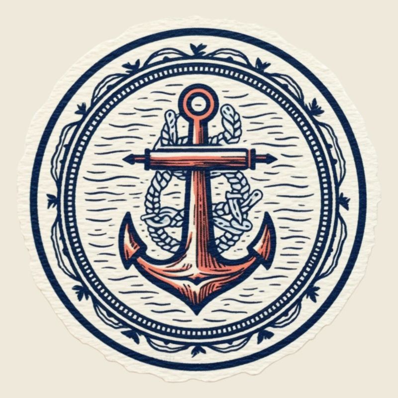 Anker Logo, nautisch