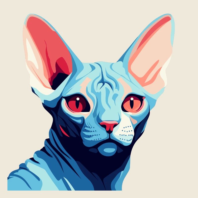 Chat bleu