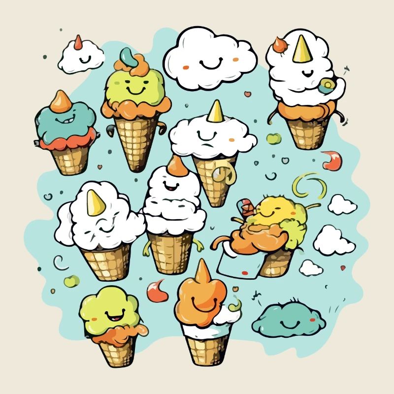 Les glaces kawaii n°7