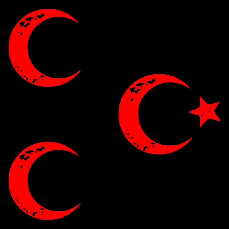 3 halbmonde 3hilal ay yildiz