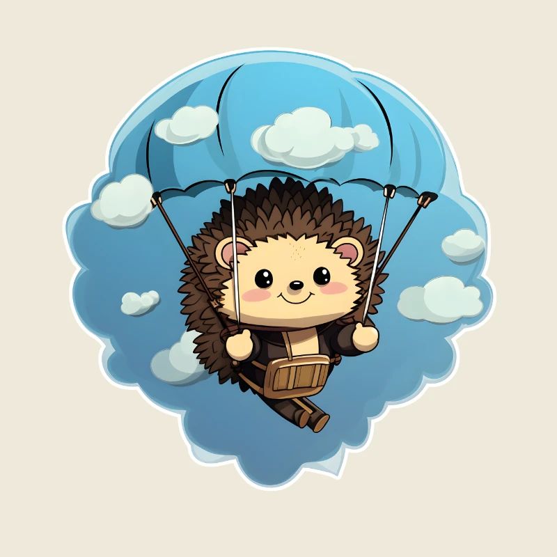Igel Fallsschirmsprung