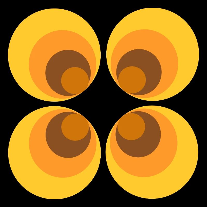 70s Flower Pattern Yellow